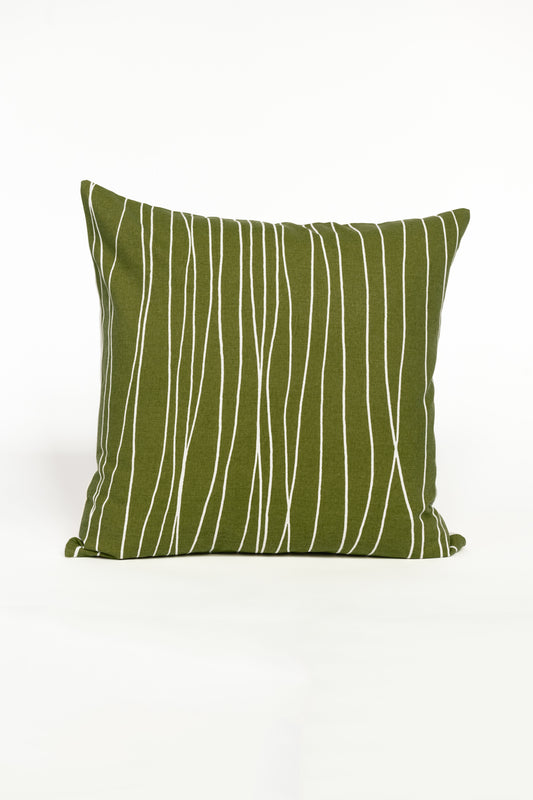 19" Pilou Cushion Cover - Basil Green